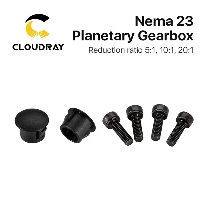 Cloudray Nema 23 Planetary Gearbox Motor Speed Reducer with Ratio 5:1,