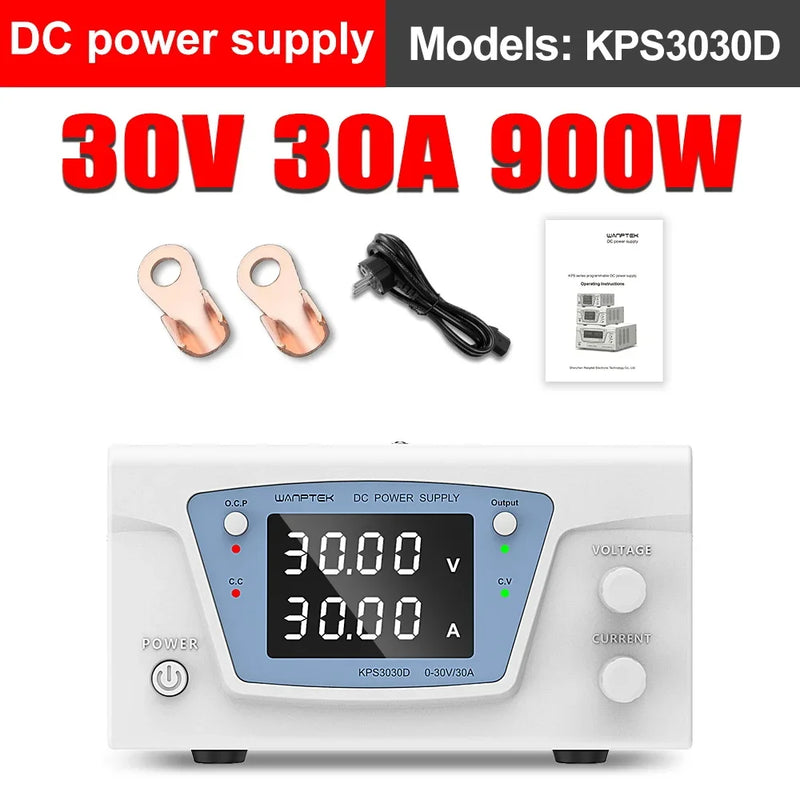 Programmable DC Bench Power Supply RS232/RS485 30V–300V Automatic Voltage Regulator KPS Series