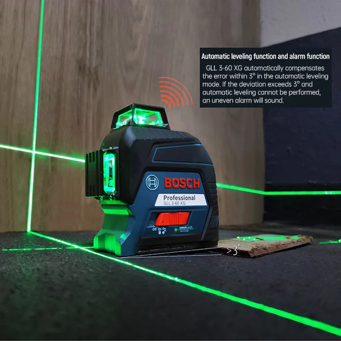 Bosch Laser Level 12 Line Green Vertikal- und Horizontalmesswerkzeug 