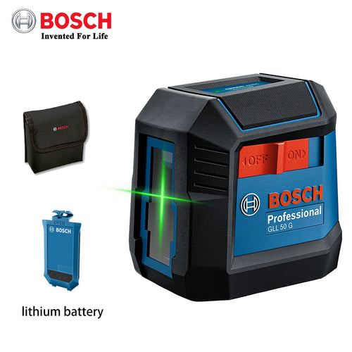 BOSCH Nivel Láser Verde GLL50G Nivel 2 Líneas 15M Autonivelante 