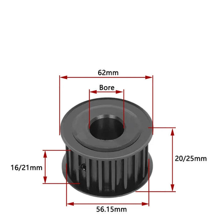 HTD5M 36 Teeth 45# Steel Timing Pulley – HTD 5M 36T Synchronous Wheel