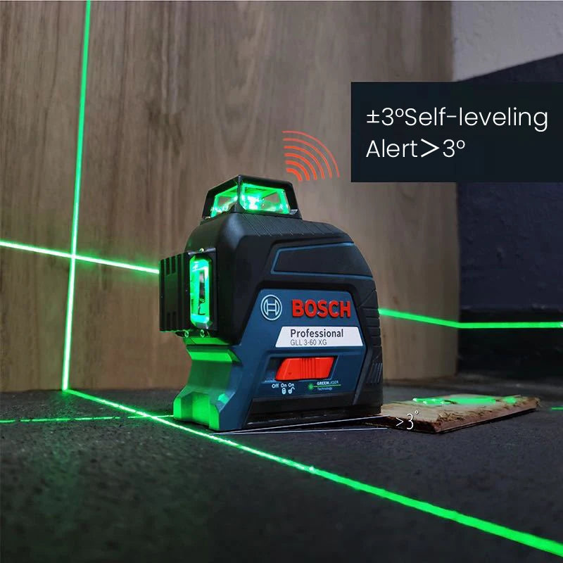 Bosch GLL 3-60 XG 3D Green Laser Level 12 Lines 3 × 360°