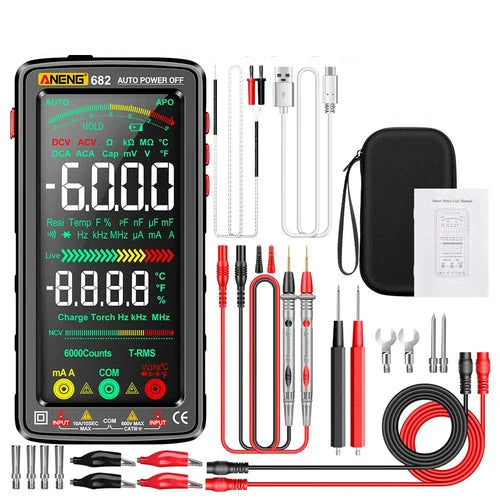 Large Screen Backlight Rechargeable Multimeter