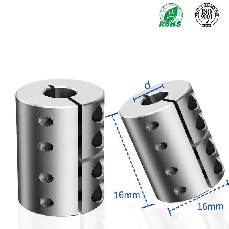 Alto integral del acoplamiento rígido del eje del codificador de aluminio D16L16 