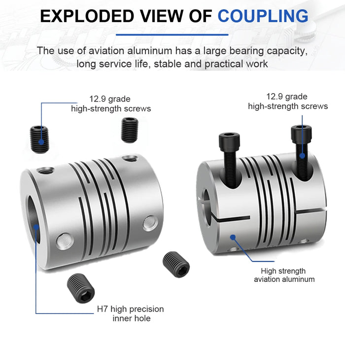 Parallel Line Coupling LT D35L40 - Motor Flexible Shaft Coupler