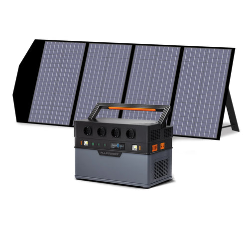 ALLPOWERS 1500W Power Station with Solar Panel Included, 1092Wh