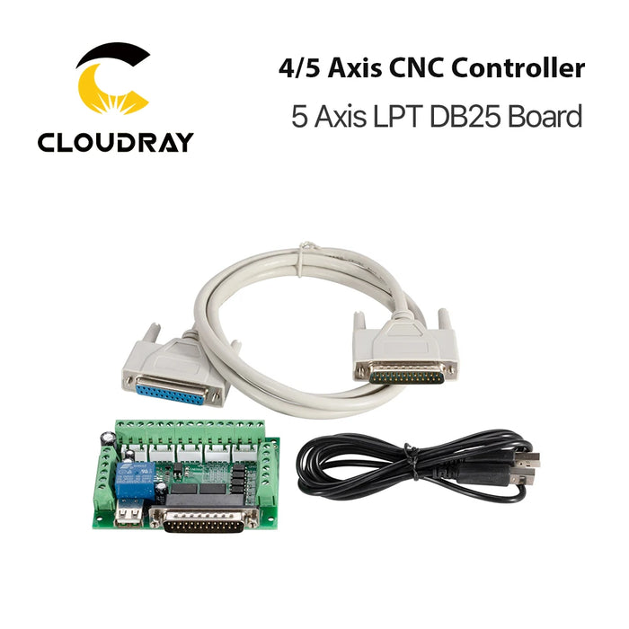 Cloudray CNC Controller Board 4 Axis USB Board/ 5 Axis LPT DB25 Board