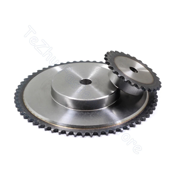 39-80 Tooth 04C Chain Drive Sprocket - 45# Steel Chain Gear (1/4" Pitch)