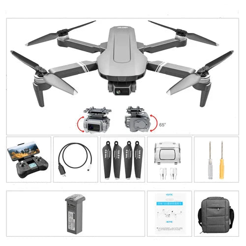 F4 GPS Drone with 4K HD Camera and 2-Axis Mechanical Gimbal