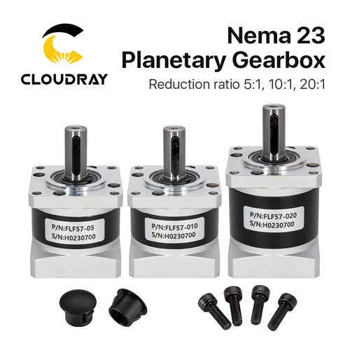 Cloudray Nema 23 Planetary Gearbox Motor Speed Reducer with Ratio 5:1,