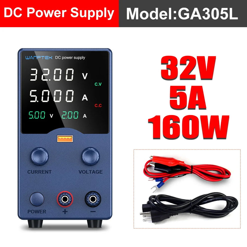 Adjustable DC Bench Power Supply 30V 10A Encoder Control Lab Power Source GA3010L