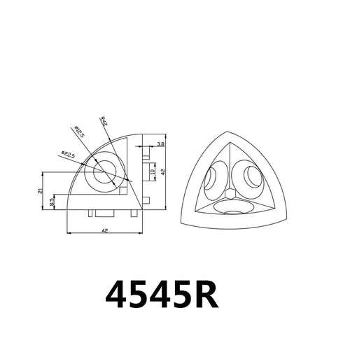 20/30/40/45 Arc Curved Aluminum Profiles – For Robotics, DIY Projects, and Structural Applications