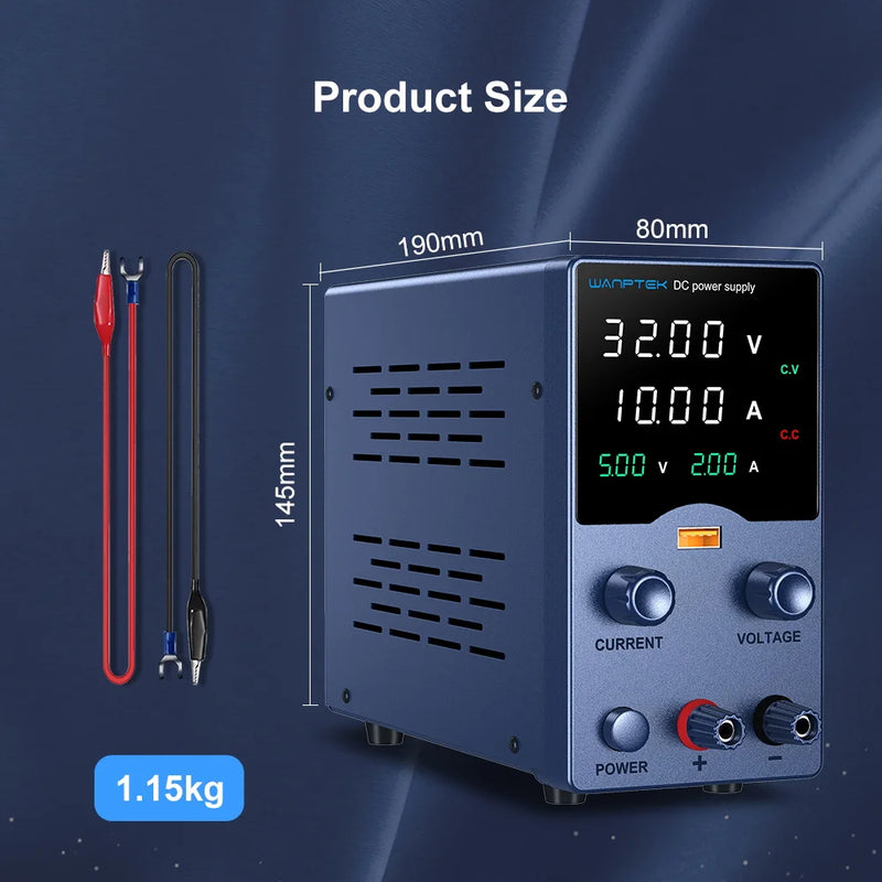 Adjustable DC Bench Power Supply 30V 10A Encoder Control Lab Power Source GA3010L