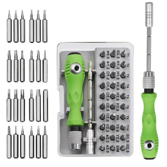 32 in 1 Multifunctional Screwdriver Set with Magnetic Precision Tips