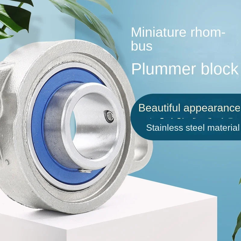 Rodamientos alojados de acero inoxidable 304. 