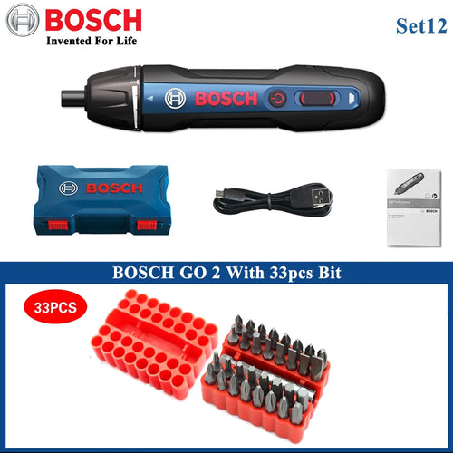 Bosch Go2 Electric Screwdriver Set 3.6V Rechargeable