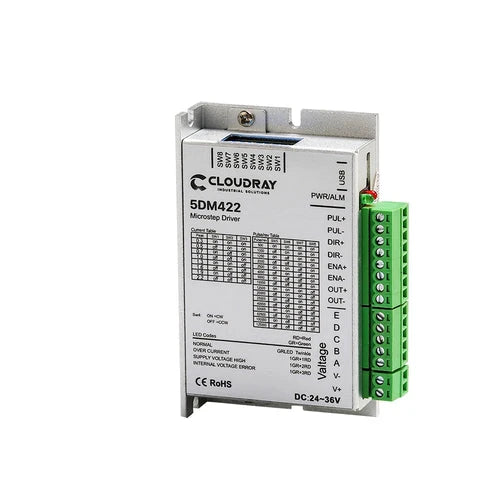 5DM422 Controlador de motor paso a paso de 5 fases Nema 17 24-36 VCC 0,5-2,2 A 