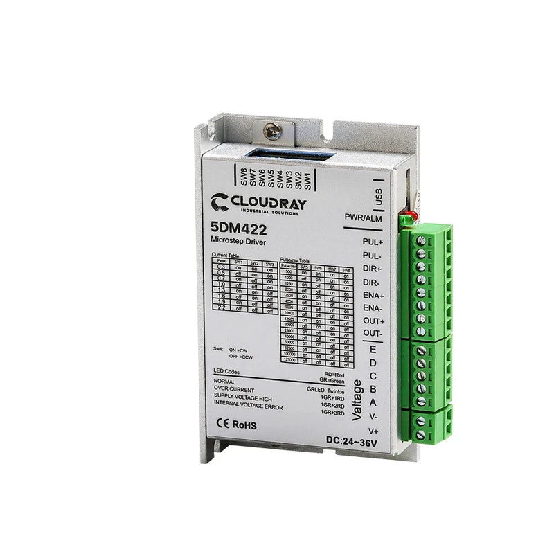 5DM422 Controlador de motor paso a paso de 5 fases Nema 17 24-36 VCC 0,5-2,2 A 