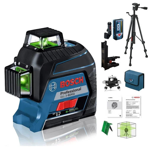 BOSCH 12 Lines Laser Level 360 Self Leveling Laser Level Green