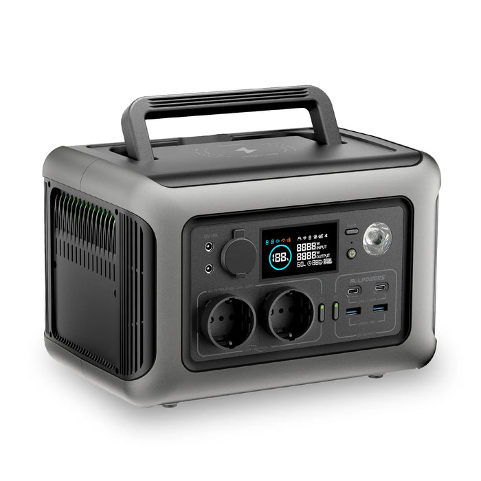 R600 Portable Power Station - 600W Outdoor Generator