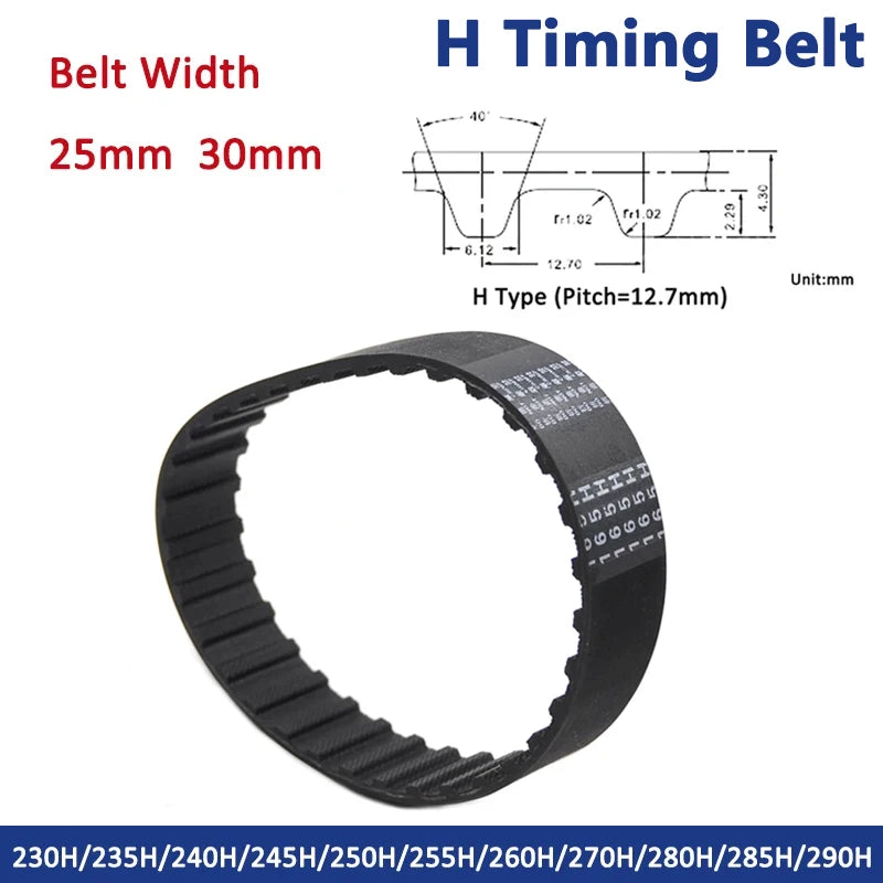 H Type Timing Belt 230 - 290 inch