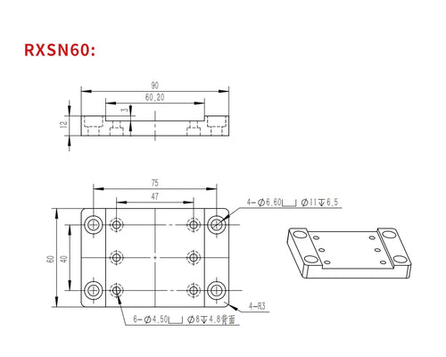 Linear Belt Module Slide Guide Rail – CNC Moving Table with Fixed Base