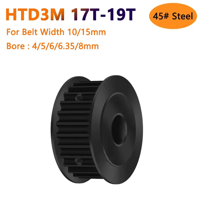 HTD3M Timing Pulley – 17T/18T/19T