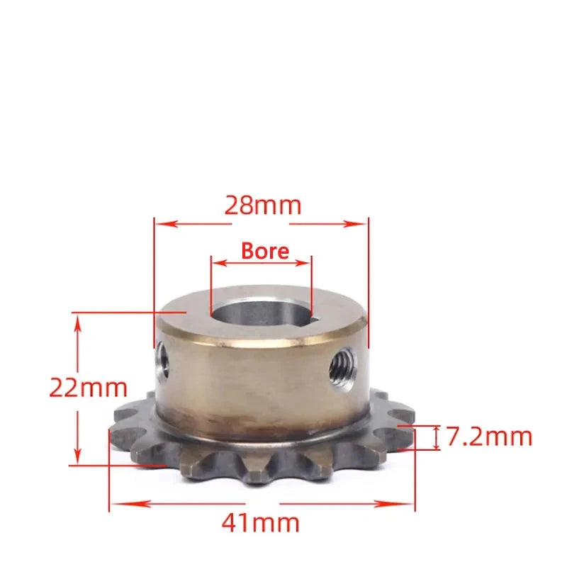 1 pieza 9T 08B engranaje de cadena 9 dientes piñón de accionamiento Industrial de precisión 