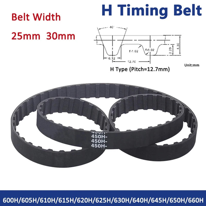 H Type Timing Belt Closed Synchronous Belt 600H to 660H