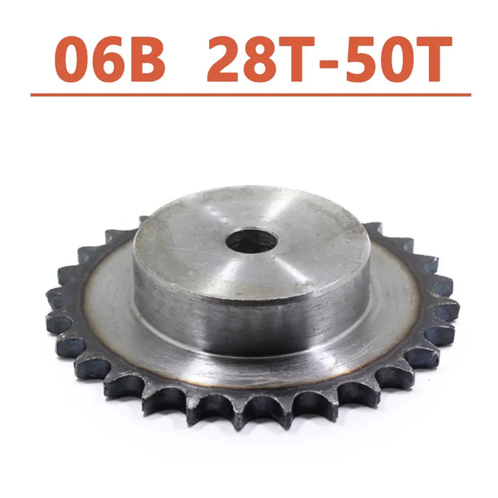 06B 28 Teeth To 50 Teeth Sprocket Wheel Chain Gear Industrial A3