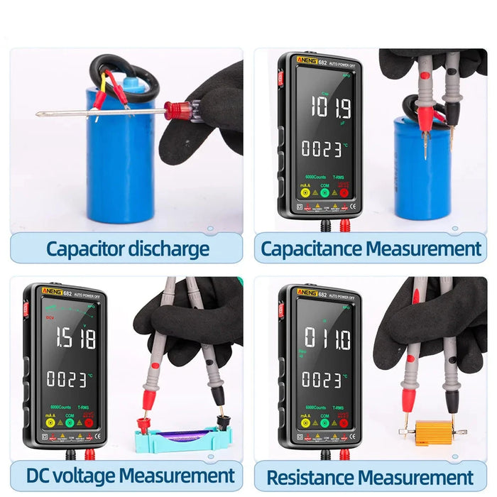 Large Screen Backlight Rechargeable Multimeter