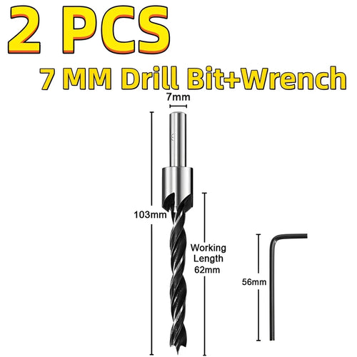 Countersink Drill Bit Set – Reamer, Woodworking Chamfer, and Counterbore Pilot