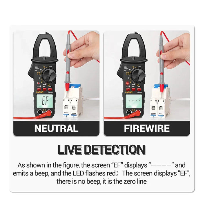 ST180 4000 Counts Digital AC Current Clamp Multimeter