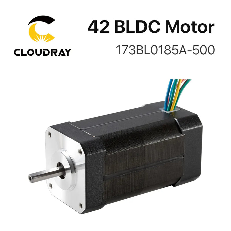 Motor BLDC Cloudray Nema17 77,5W 42mm Trifásico 4000Rpm 24VDC Cuadrado 