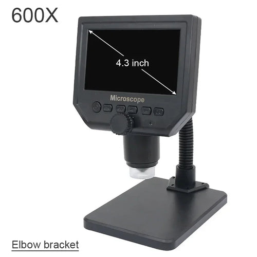 Digital USB Microscopes - Models: 1600X, 1200X, 600X USB Portable 9" 7" 4.3" LCD Video