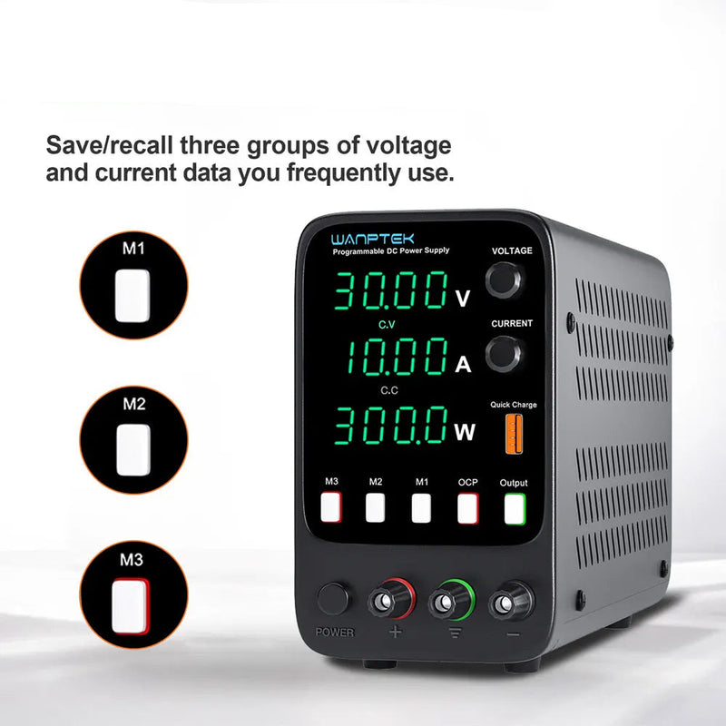 Adjustable DC Bench Power Supply 30V–160V Encoder & Memory Control Lab Voltage Regulator (APS / WPS / NPS Series)