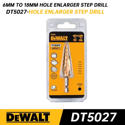 DEWALT DT5026 DT5027 DT5030 DT5031 Hole Enlarger Step Drill 1/4 Hex