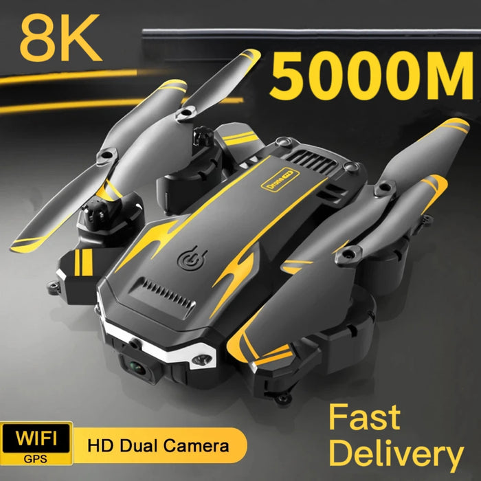 Q6 Quadcopter - 5G WiFi 6K/8K HD Camera, GPS, Foldable Arms