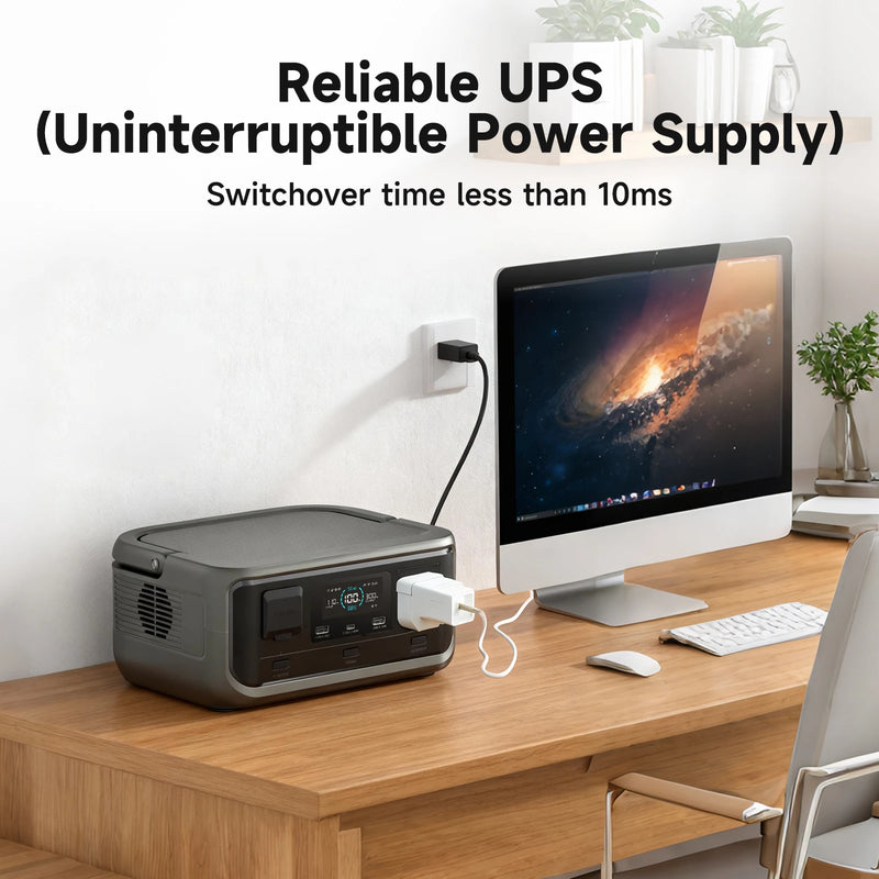 VOLIX P300 Portable Power Station 300W 256Wh LiFePO4 – Solar Generator with 100W USB-C PD & UPS