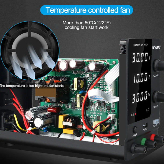 GVDA Adjustable DC Regulated Power Supply - DC 0-30V/60V/120V