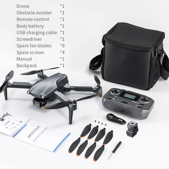 L600 PRO MAX Drone - 4K Professional HD Dual Camera with Obstacle Avoidance and Brushless Quadcopter