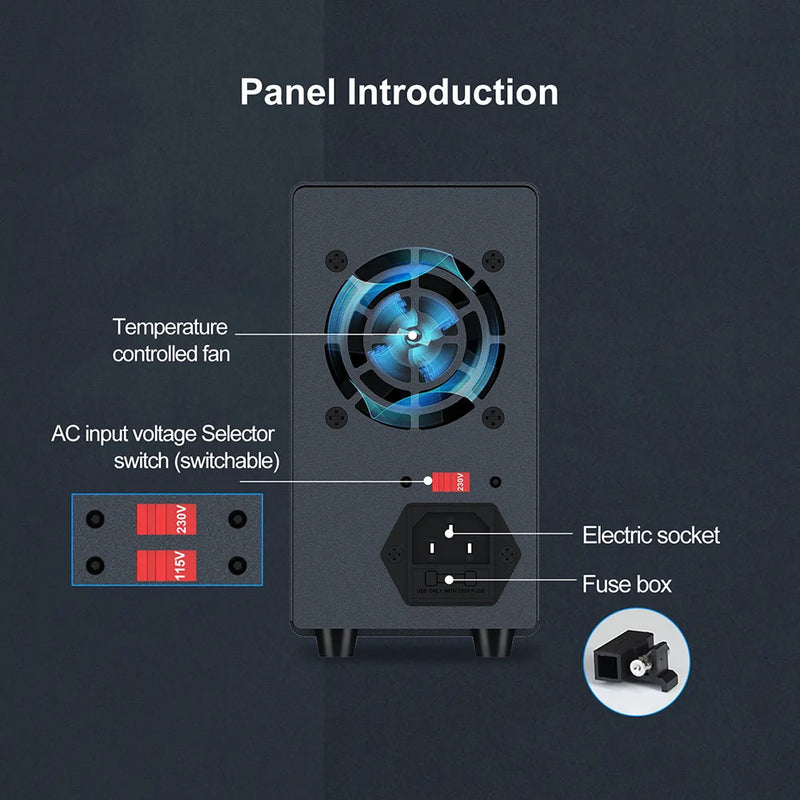 Adjustable DC Bench Power Supply 30V 10A / 60V 5A Digital Lab Voltage Regulator APS3010H