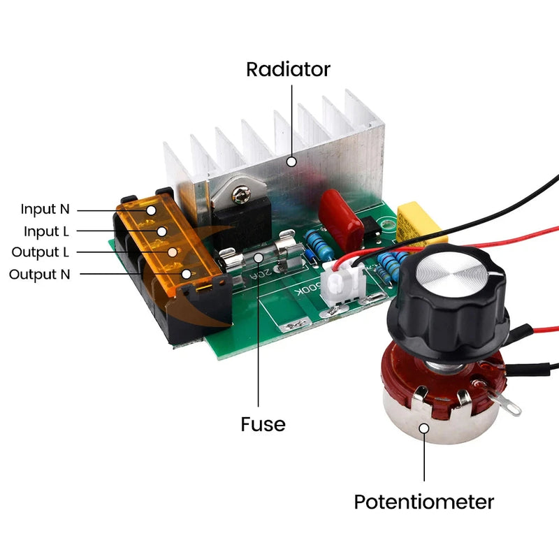 4000W AC Voltage Regulator – High-Efficiency Speed Controller