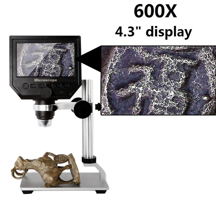 600X 3.6MP Digital Microscope with Aluminum Alloy Stand