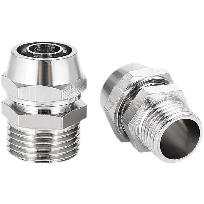 PC Pneumatic Straight Male Thread Push-In Fitting 4–12mm (M5–G1/2")