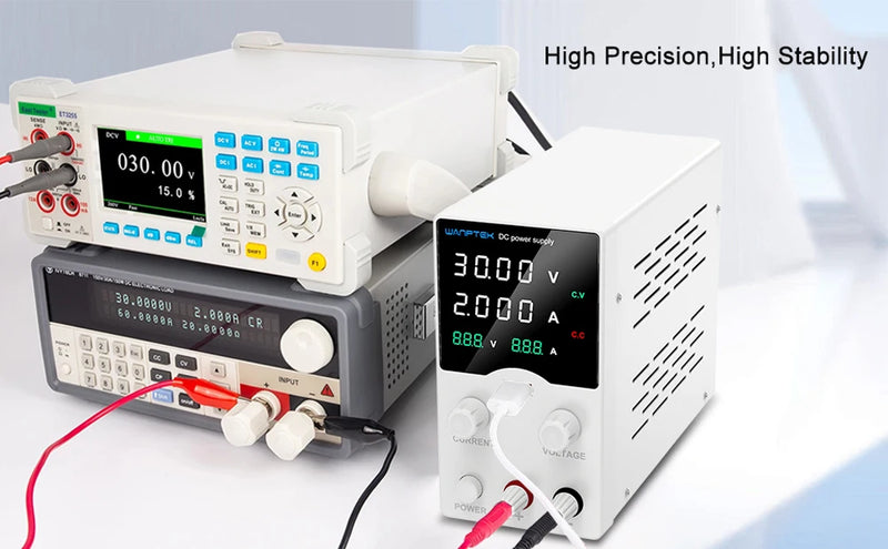 GA3010B Adjustable DC Bench Power Supply 32V 10A with USB Display – Digital Lab Voltage Regulator