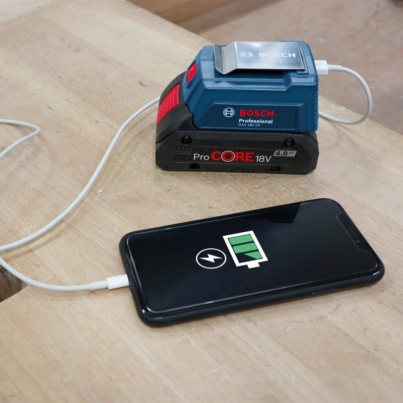 Bosch GAA 18V-24 USB Battery Adapter for Bosch Power Tools
