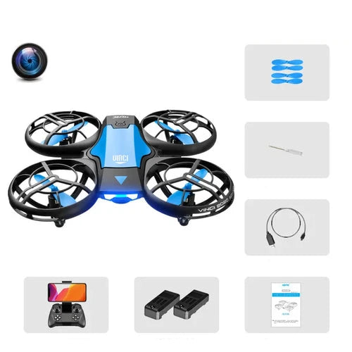 V8 Foldable Drone with HD Camera, WiFi FPV, and Altitude Hold