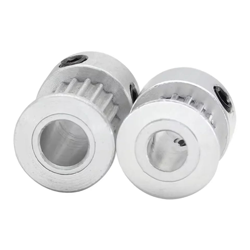 2GT / GT2 Timing Pulley (BF / K Type) – Aluminum Synchronous Pulley, 14T–25T, Bore 3–12 mm, for 6/10 mm Belts