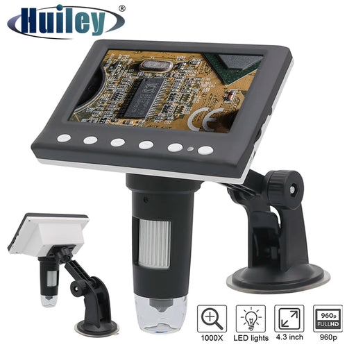 1000X Digital Microscope 1080P HD with 4.3" LCD Screen